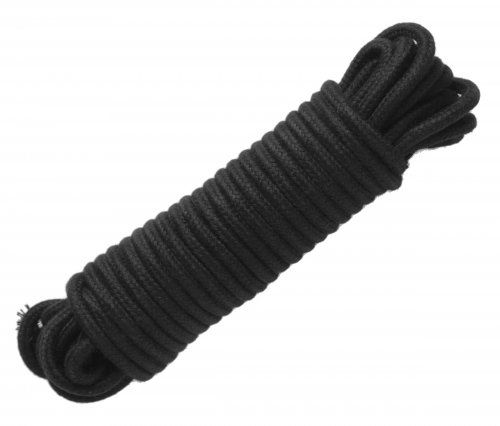 Master Series - 32 Foot Cotton Bondage Rope - Black photo