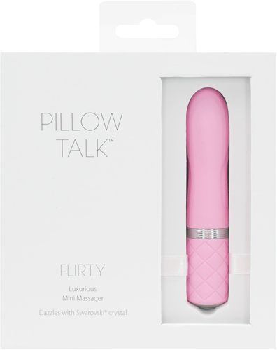 Pillow Talk - Flirty 子彈形震動器 - 粉紅色 照片