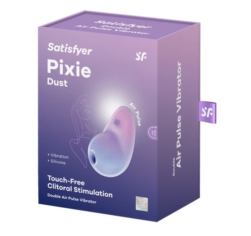 Satisfyer - Pixie Dust Pulse Vibrator - Violet/Pink photo