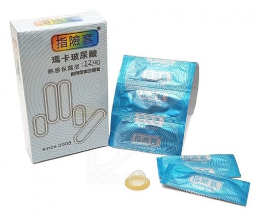 Findom - Latex Finger Hot Lubricated Condom 12's Pack photo
