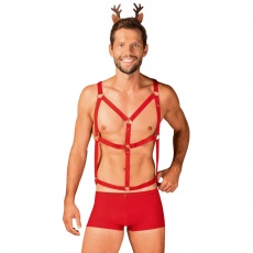 Obsessive - Mr Reindy 男款 聖誕節主題套裝 - 紅色 - 大碼/加大碼 照片