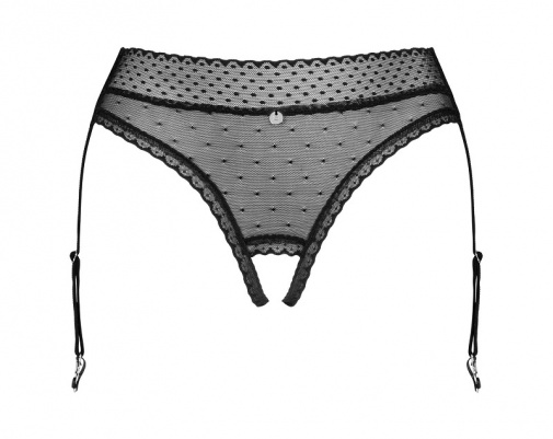 Obsessive - Lanelia Garter Panties - Black - XS/S photo