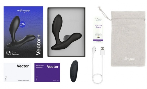 We-Vibe - Vector Plus Vibrating Prostate Massager - Black photo