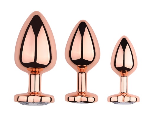 MT - Heart Anal Plug S-size - Rose Gold photo