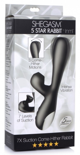 Inmi - 7X Suction Come-Hither Rabbit - Black photo