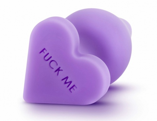 Blush Play - Naughtier Candy Heart Fuck Me Plug - Purple photo
