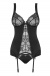 Obsessive - Heartina Corset & Panties - Black - L/XL photo-8