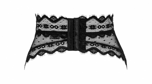 Obsessive - Marrbel Garter Belt - Black - L/XL photo