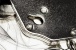 Adrien Lastic - Menottes Metal Feather Cuffs - White photo-2