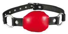 XX-Dreamstoys - Leather Mouth Gag - Red photo