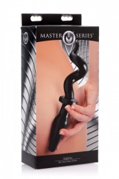 Master Series - Squeal Pig Tail Anal Plug - Black photo