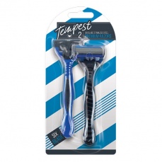 Tempest - Mens Disposable Six Blade Razors 2's Pack photo