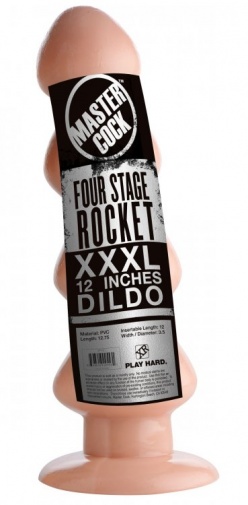 Master Cock - Four Stage Rocket 12" Dildo - Flesh photo