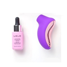 Lelo - 套裝B - Sona 2 旅行套裝  陰蒂吸啜器 紫色 & 悅情精華液 15ml 照片