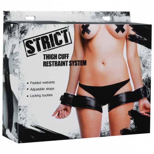 Strict - Thigh Cuff Restraint System - Black photo