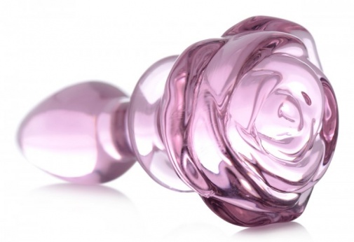 Booty Sparks - Rose Glass Anal Plug S - Pink photo