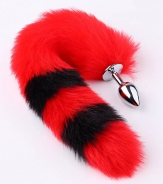 MT - Tail Plug w Ears, Collar & Clamps - Red/Black photo
