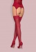 Obsessive - S800 Stockings - Ruby - L/XL photo-4