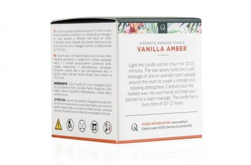 Exotiq - Massage Candle Vanilla Amber - 60g photo
