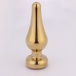MT - Anal Plug 130x46mm - Golden/Red photo-2