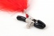 Ohyeah - Feather Nipple Clips - Red photo-2