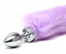 Rimba - Butt Plug w Tail - Lilac - S photo