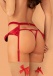 Obsessive - Rubinesa Garter Belt & Thong - Red - S/M photo-6