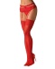 Obsessive - S800 Stockings - Red - L/XL photo-3
