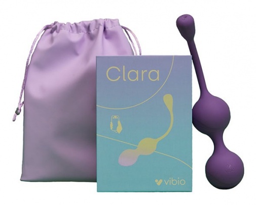 Vibio - Clara App-Controlled Vibro Balls - Purple photo
