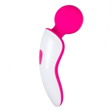 Easytoys - Mini Wand Massager - Pink/White photo