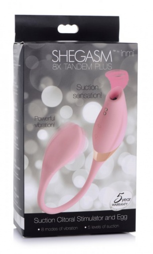 Inmi - Shegasm 8X Tandem Plus Stimulator - Pink photo