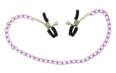 ToyJoy - Stimulating Nipple Chain - Purple photo