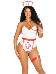 Leg Avenue - Nurse Costume Kit 5pcs - White photo