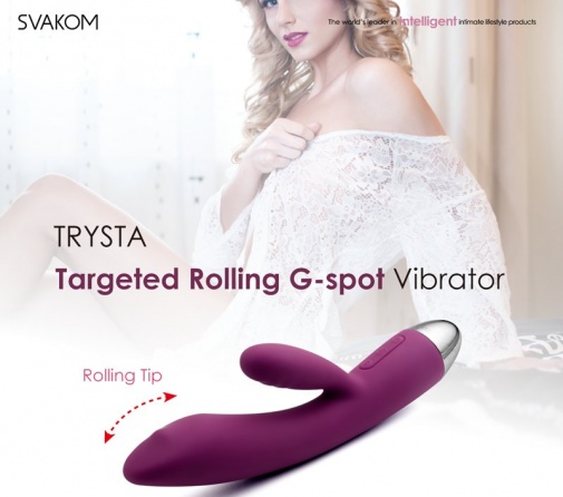 SVAKOM - Trysta Targeted Rolling G-Spot Vibrator - Violet photo