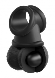 King Cock - Crown Jewels Weighted Balls - Black photo