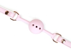 Liebe Seele - Fairy Goat Leather Ball Gag - Pink photo