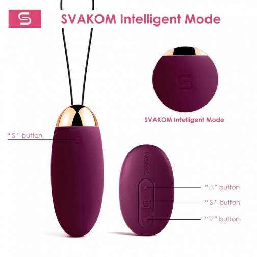 SVAKOM - Elva Remote Control Vibrating Bullet - Violet photo
