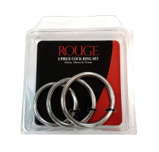 Rouge - 鋼製陰莖環 3件套裝 照片