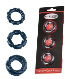 Malesation - Stretchy Cock Rings - Black photo