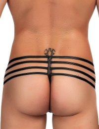 Ohyeah - Sexy Zipper Men Panties - Black - XL photo