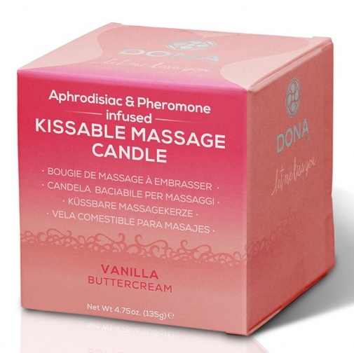Dona - Kissable Soy Massage Candle Vanilla Buttercream - 135g photo