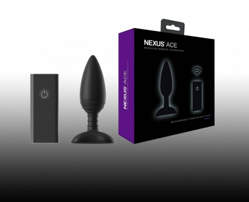 Nexus - Ace Vibrating Butt Plug S - Black photo