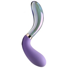 Prisms Erotic Glass - Wave Dual Ended Vibrator - Purple photo