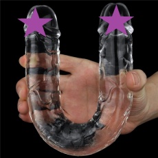 Lovetoy - Flawless Double Dildo 12'' - Clear photo