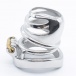 FAAK - Chastity Cage 13 w Curved Ring 45mm - Silver photo-4