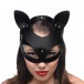 Master Series - Bad Kitten Leather Cat Mask - Black photo-2