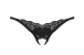 Obsessive - 852-THC-1 Crotchless Thong - Black - S/M photo-7