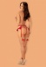 Obsessive - Rubinesa Garter Belt & Thong - Red - L/XL photo-4