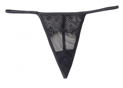 Ohyeah - Lace Garter Belt w Panties - Black - XL photo