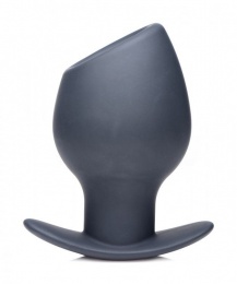 Master Series - Ass Goblet Hollow Anal Plug S-size - Black photo